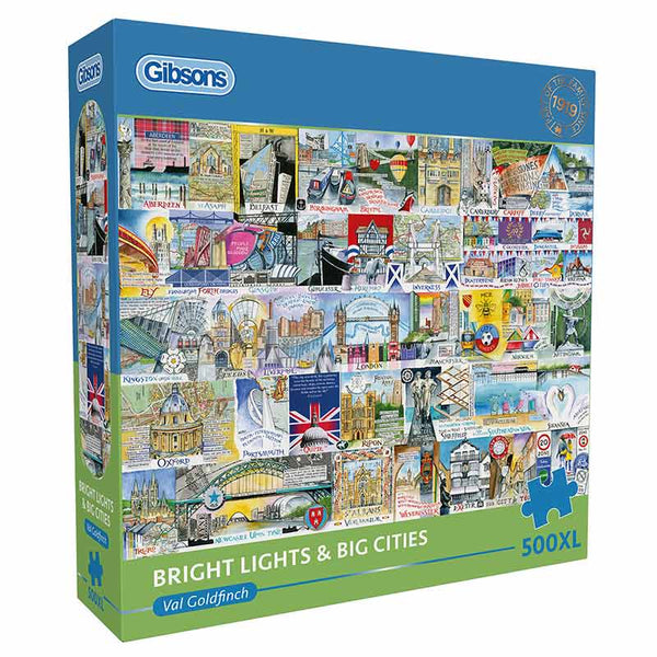 Gibsons Bright Lights & Big Cities 500 XL Piece Puzzle image 1
