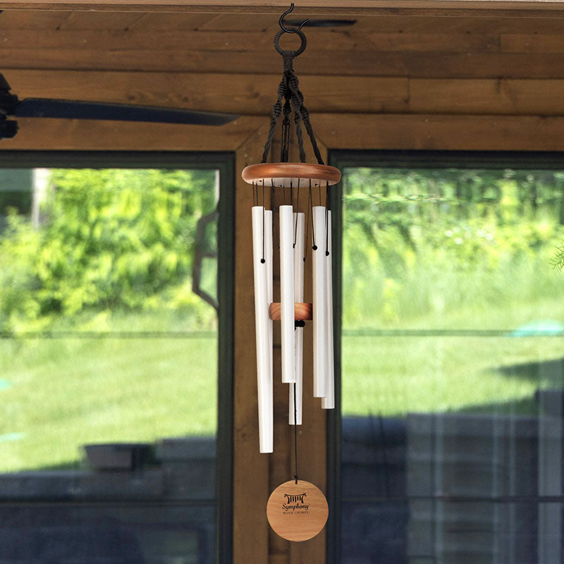 Symphony Nordic Habitat Wind Chime with Matt White Finish image 0