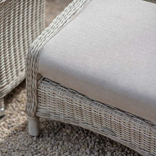 Bramblecrest Chedworth Deluxe 2 Seat Recliner Set in Sandstone Rattan with Footstools image 3