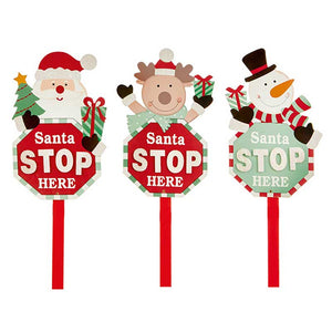 Premier Santa Stop Here Sign (Assorted Designs) image 4