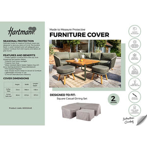 Hartman Covers for Eden or Trevi Mini Corner Sofa Patio Set with Square Table image 1