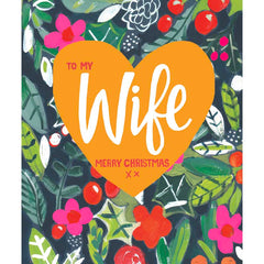 Paper Salad To My Wife Merry Christmas Card image 0