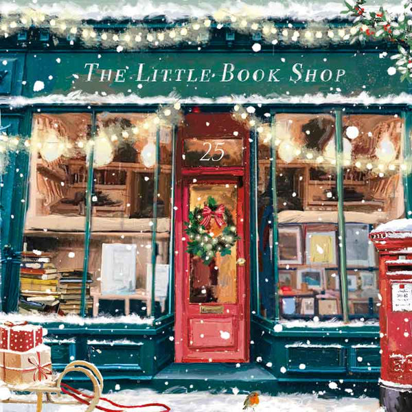 Ling Design Charity Christmas Cards - The Little Bookshop (Pack of 6) image 0