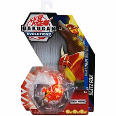 Bakugan Evolutions, Platinum Series Blitz Fox Red True Metal Bakugan Collectible, Ages 6+ image 0