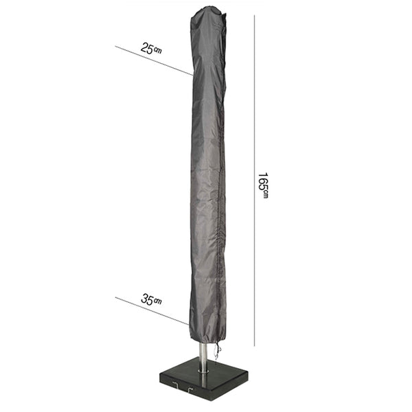 Platinum Aerocover for Centre Post Parasol - 165 x 25 / 35cm image 3