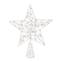 Lumineo LED Silver Star Tree Topper image 0