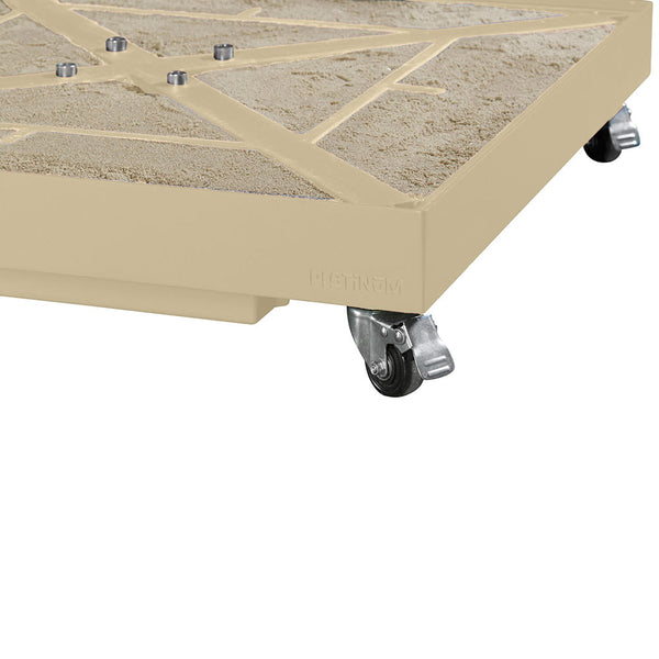 Platinum Ceramica Wheeled Parasol Base - Sandstone image 4