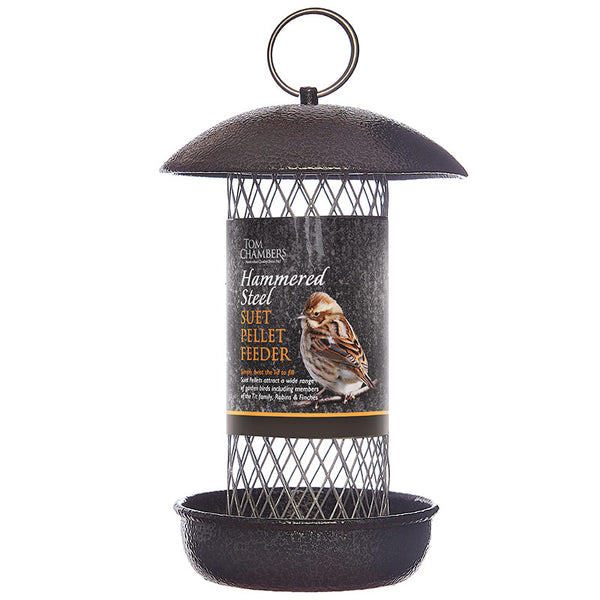 Tom Chambers Hammered Steel Suet Pellet Feeder image 0