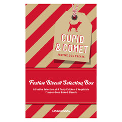 Cupid & Comet Festive Dog Treats Biscuit Selection Box image 0