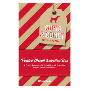 Cupid & Comet Festive Dog Treats Biscuit Selection Box image 0