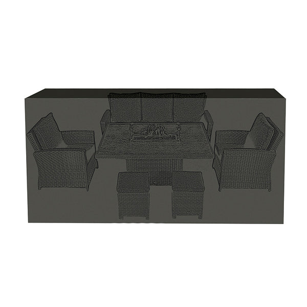 Supremo Cover for Woven 3-Seat Sofa Lounge Dining Set, 305 x 160cm image 0