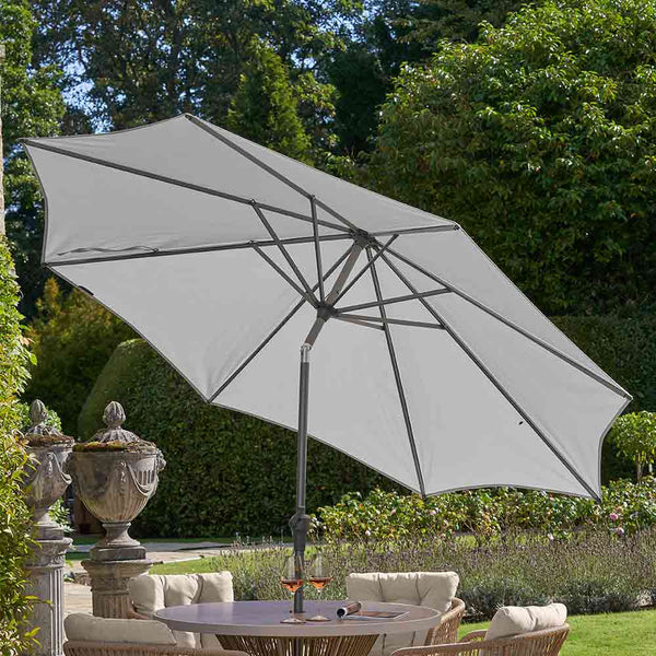Platinum Riva 3m Round Crank & Tilt Parasol – Luna Grey image 0