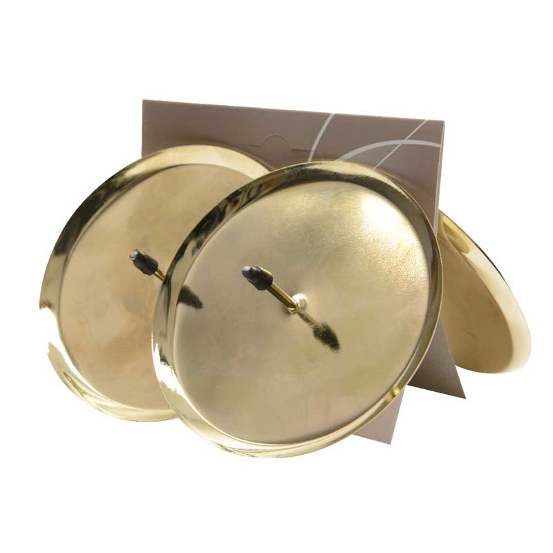 Decoris Large Light Gold Candle Holder (Pack of 4) image 0