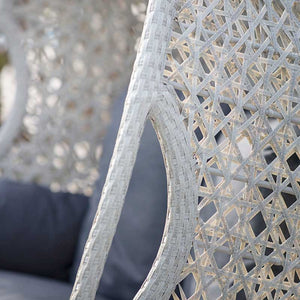 Bramblecrest Monterey Double Hanging Cocoon in Dove Grey Rattan image 3