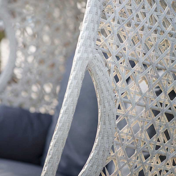 Bramblecrest Monterey Double Hanging Cocoon in Dove Grey Rattan image 3