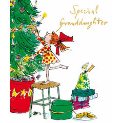 Woodmansterne Special Granddaughter Tree Christmas Card image 0