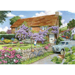 House of Puzzles Wisteria Cottage Big 250 Piece Jigsaw Puzzle image 0