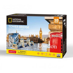 University Games National Geographic London Tower Bridge 3D Puzzle (120 pieces) image 0