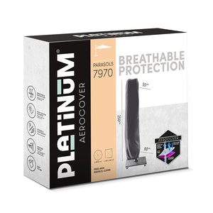 Platinum Aerocover for Free Arm Side Post Parasol - 250 x 55 / 60cm image 3