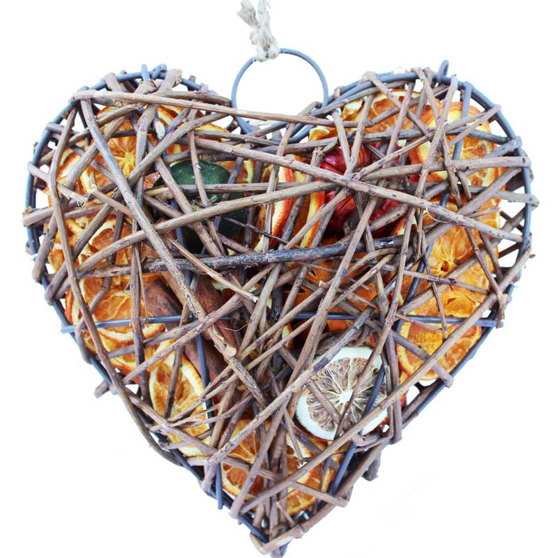 Jormaepourri Fruit Wicker Heart image 0