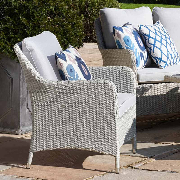 Bramblecrest Tetbury L-Shaped Garden Sofa Set in Nutmeg Weave with Dual Height Table, Dining Bench &amp; Sofa Chair image 4