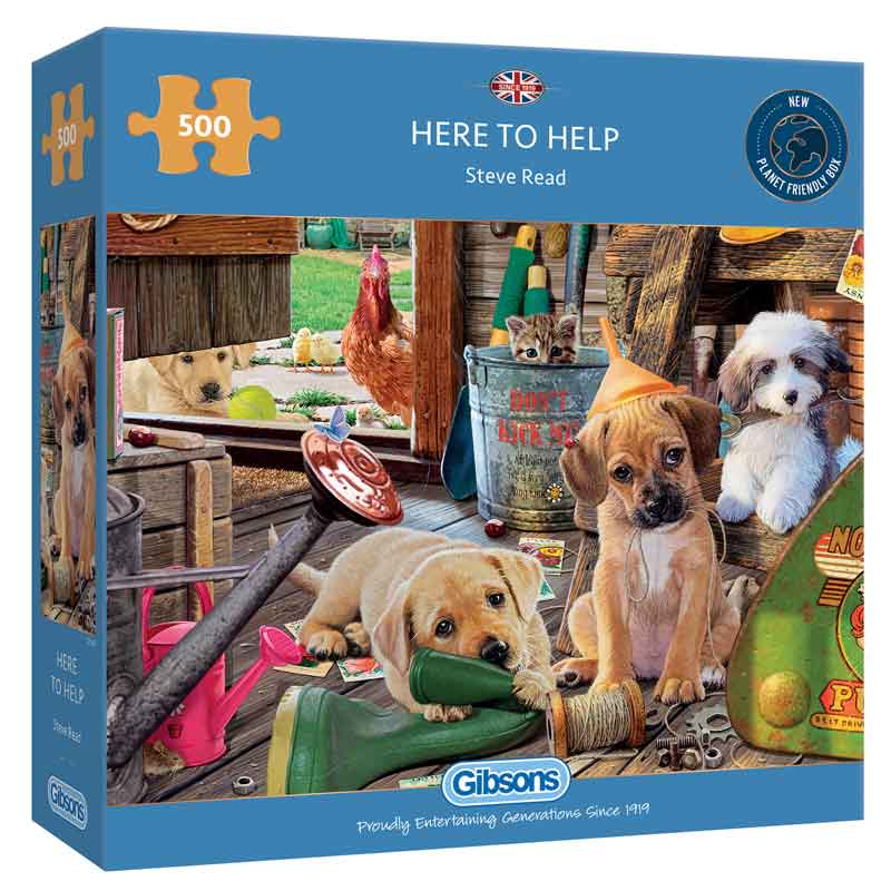 Gibsons Here to Help 500 Piece Jigsaw Puzzle image 0