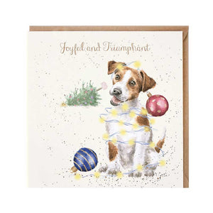 Wrendale Designs Joyful & Triumphant Christmas Card image 0