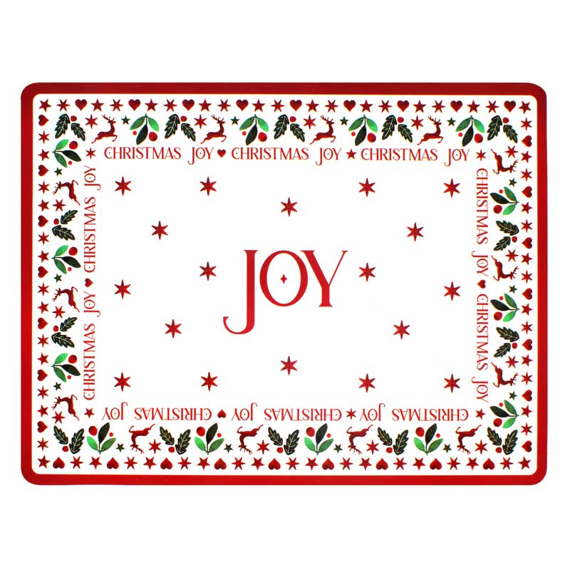 Christmas Joy Placemat & Coaster Set image 0
