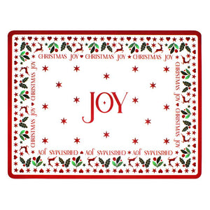 Christmas Joy Placemat & Coaster Set image 1