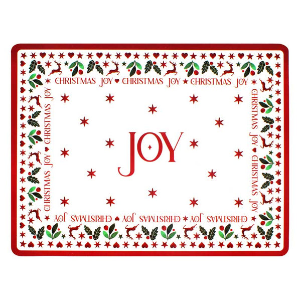 Christmas Joy Placemat & Coaster Set image 1