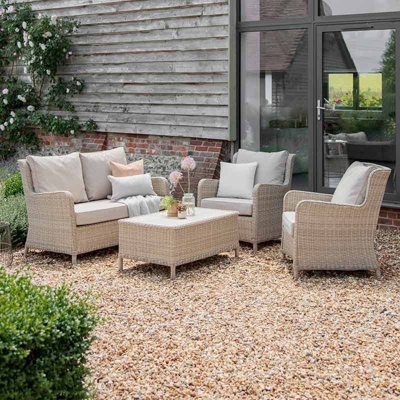Bramblecrest Chedworth Garden Lounge Set in Sandstone Weave image 0