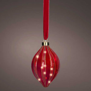 Lumineo Micro LED Hanging Red Olive image 2