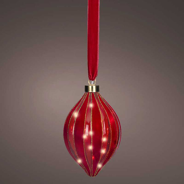 Lumineo Micro LED Hanging Red Olive image 2