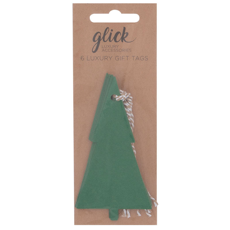 Glick Green Tree Kraft Gift Tags (Pack of 6) image 0