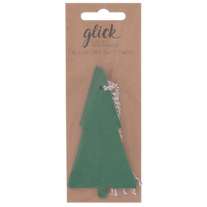 Glick Green Tree Kraft Gift Tags (Pack of 6) image 0