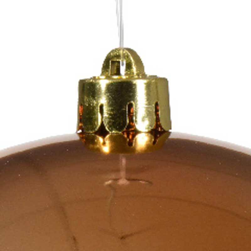 Decoris Large Shatterproof Bauble in Red Copper image 0