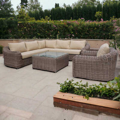 Orchard Life Morello Modular Corner Outdoor Sofa Set with Square Coffee Table image 0