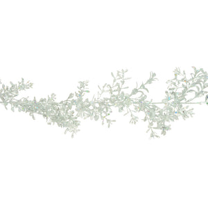 Floralsilk Silver Sparkle Boxwood Garland image 0