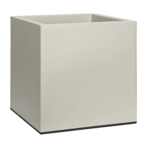 elho® Vivo Matt Finish Square Wheels 40cm Warm Grey Planter image 0
