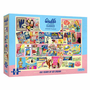 Gibsons 100 Years of Wall's Ice Cream 1000 Piece Jigsaw Puzzle image 1