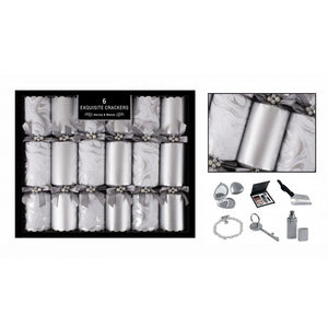 Harvey & Mason 6 Exquisite Silver Marble Crackers image 0