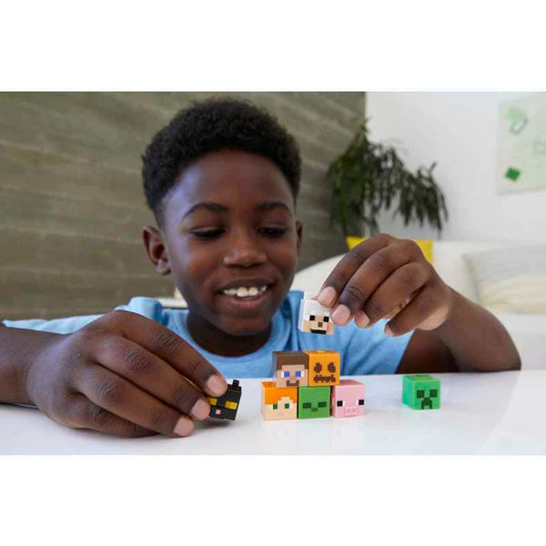 Minecraft Mob Head Mini Action Figure Zombie image 1