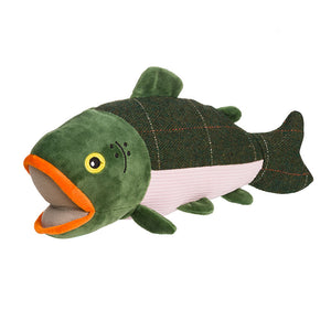 House of Paws Salmon Tweed Dog Toy image 0
