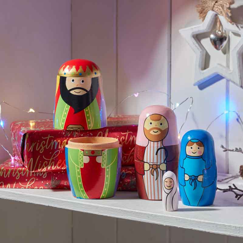 Three Kings Nativity Secret! 4 in 1 Festive Figurines image 0