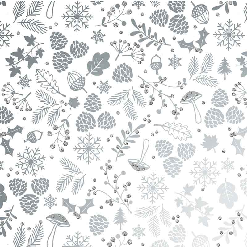 Uniqueco Icons Silver Luxe Gift Wrap (2m) image 0