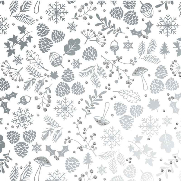 Uniqueco Icons Silver Luxe Gift Wrap (2m) image 0