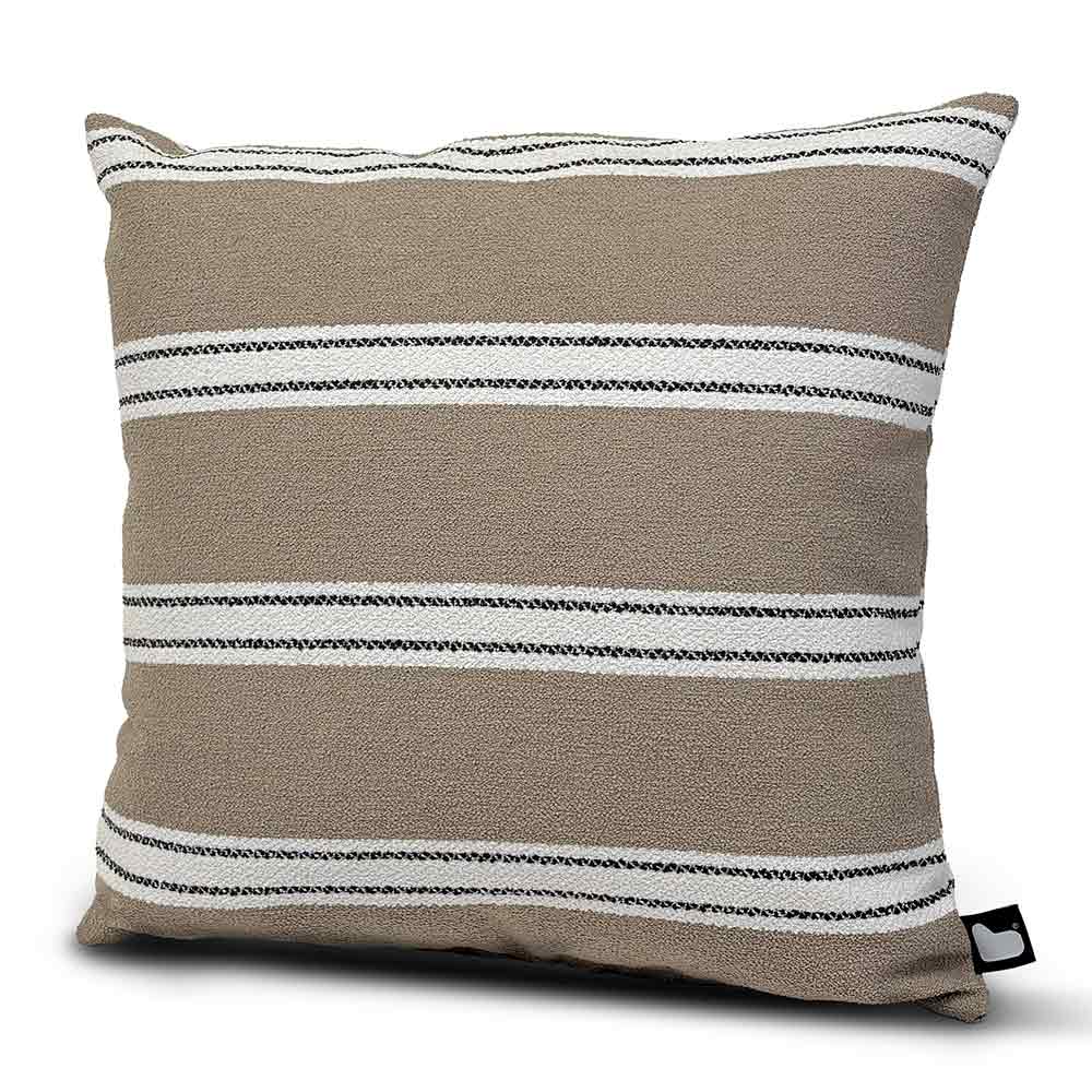 Extreme Lounging B-Cushion Aquaclean Haven, 50 x 50cm – Large Stripe Sand image 0