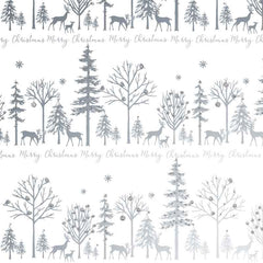 Uniqueco Reindeer Silver Luxe Gift Wrap (2m) image 0