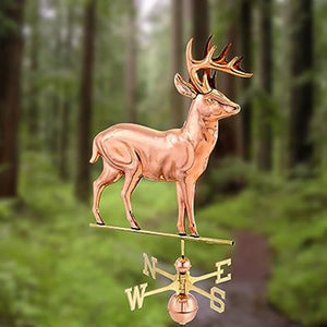 Espira Copper Deer Farmhouse Weathervane image 0