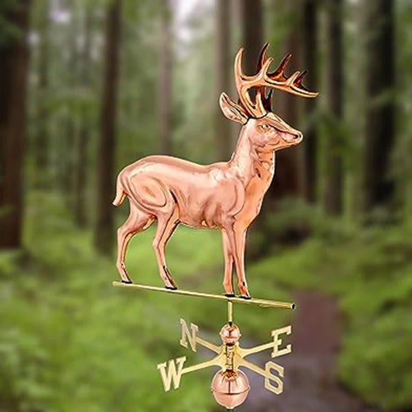 Espira Copper Deer Farmhouse Weathervane image 0